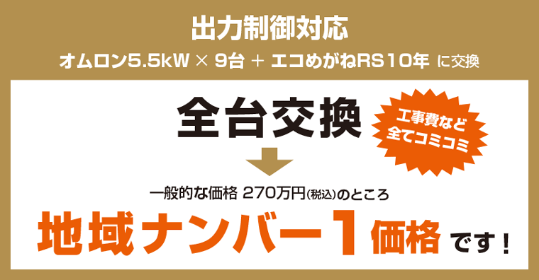出力制御付きパワコン全台交換：福島県郡山市ヒートエナジー株式会社